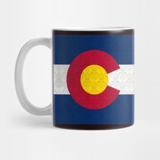 Colorado Flag Damask Pattern Mug